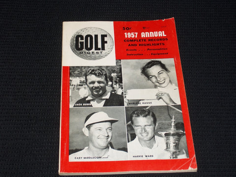 1957 MARCH GOLF DIGEST MAGAZINE - JACK BURKE ++ FRONT COVER - E 5460