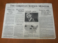 1968 JULY 12 THE CHRISTIAN SCIENCE MONITOR-GEORGE WALLACE INROADS GROW - NP 4653