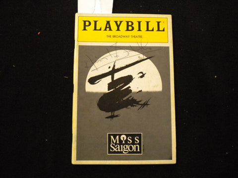 1991 MISS SAIGON PLAYBILL - 4 SIGNATURES - J 8252