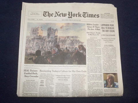 2023 MAY 26 NEW YORK TIMES - LAWMAKERS NEAR DEAL TO INCREASE THE DEBT CEILING