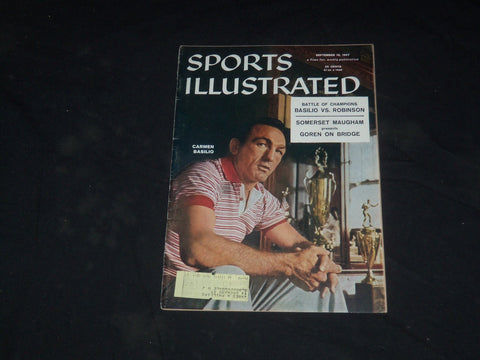 1957 SEPTEMBER 16 SPORTS ILLUSTRATED MAGAZINE - CARMEN BASILIO - SP 8850