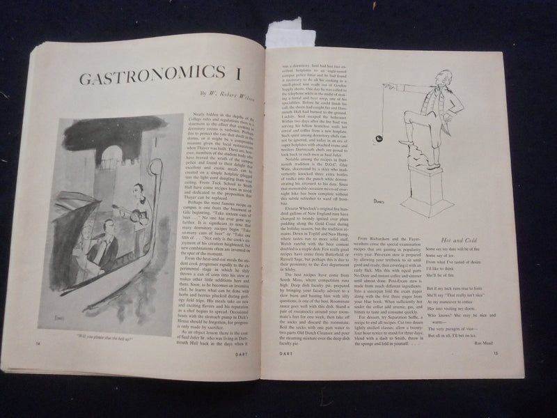 1956 DART MAGAZINE - DARTMOUTH COLLEGE - THANKSGIVING ISSUE - J 9782