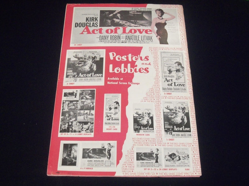 1953 ACT OF LOVE MOVIE PRESS BOOK STARRING KIRK DOUGLAS & DANY ROBIN - P 5