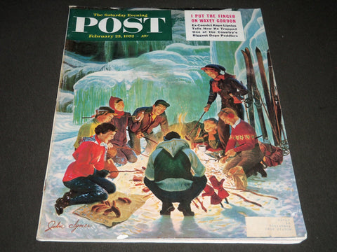 1952 FEBRUARY 23 THE SATURDAY EVENING POST MAGAZINE - ILLUSTRATED COVER- SP 1904