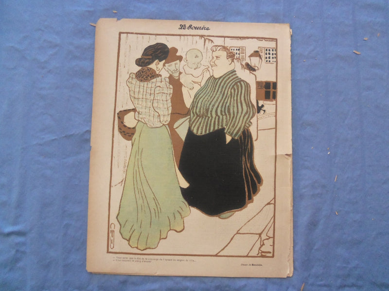 1902 DEC 20 LE SOURIRE MAGAZINE - ILLUSTRATED COMEDY - FRENCH TEXT - SP 4865G