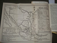 1947 TERRY'S GUIDE TO MEXICO BOOK - NEW STANDARD - NICE FOLD-OUT MAP - KD 4571