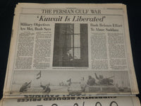 1991 FEBRUARY 28 WASHINGTON POST NEWSPAPER - BUSH ORDERS CEASE-FIRE - NP 4917