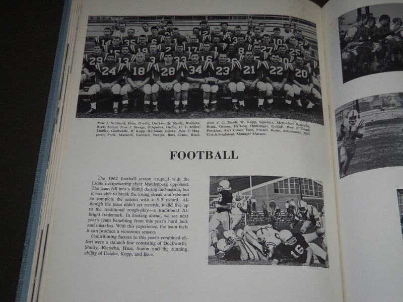 1963 THE CUE ALBRIGHT COLLEGE YEARBOOK - READING, PA - NICE PHOTOS - YB 980