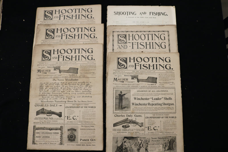 1899 SHOOTING AND FISHING MAGAZINE - LOT OF 41 - O 3698