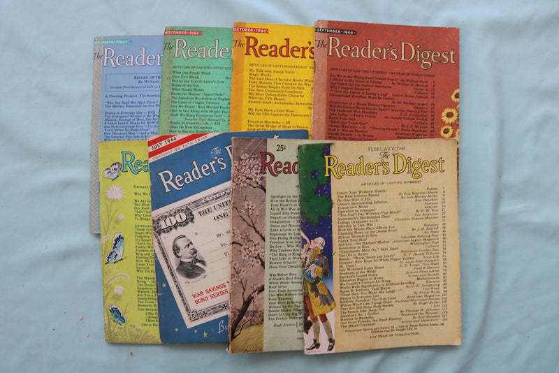 1943-1947 READER'S DIGEST MAGAZINE - LOT OF 34 - O 3980