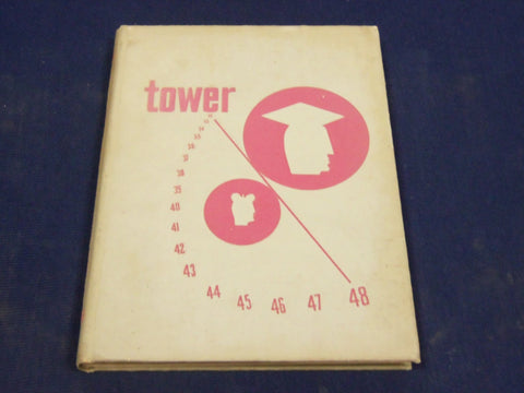 1948 TOWER UNIVERSITY OF DETROIT YEARBOOK - MICHIGAN - GREAT PHOTOS - YB 794