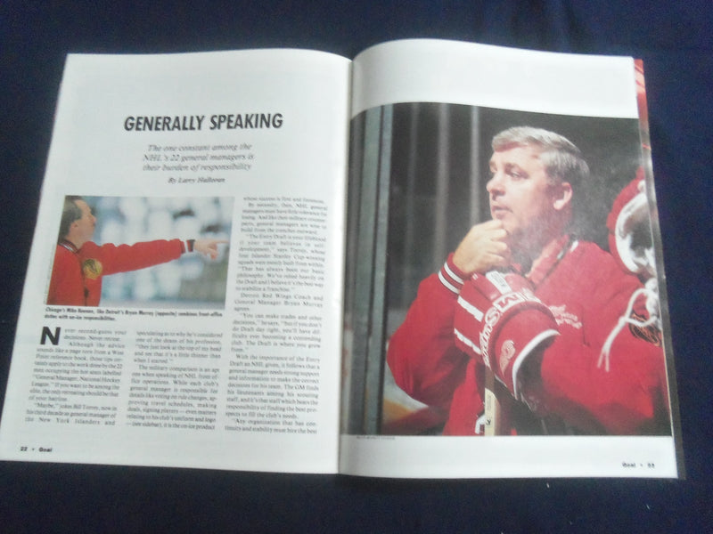 1991 NHL GOAL MAGAZINE - WAYNE GRETZKY COVER - VOLUME XIX, ISSUE 7 - SP 6483T