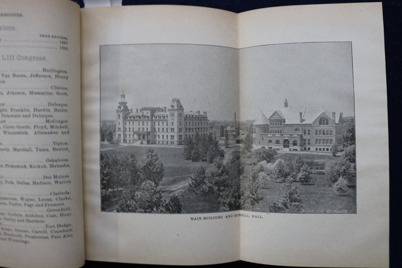 1894 IOWA OFFICIAL REGISTER - HARDCOVER BOOK - K 1767