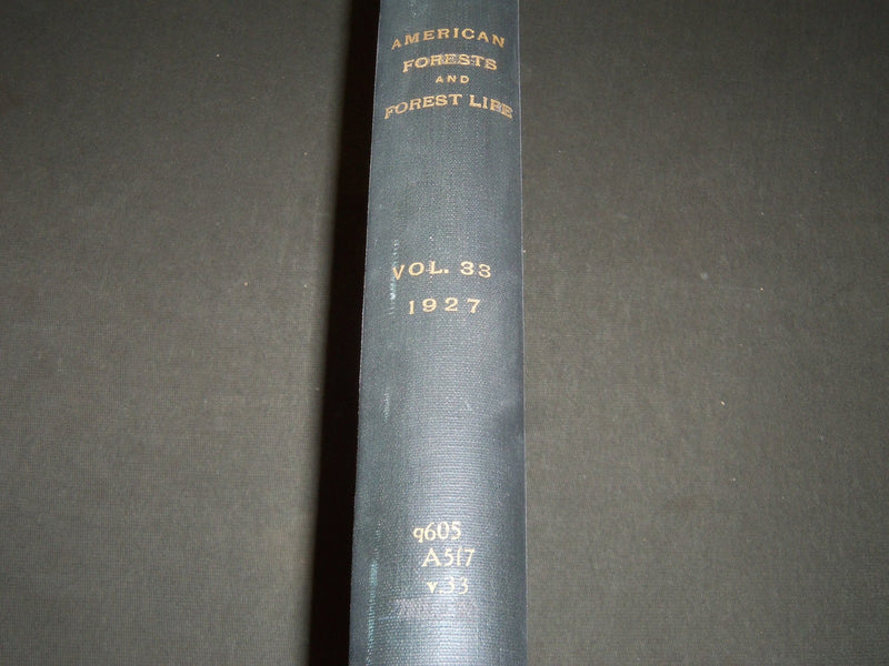 1927 JAN-DEC AMERICAN FORESTS & FOREST LIFE MAGAZINE BOUND VOLUME - R 409