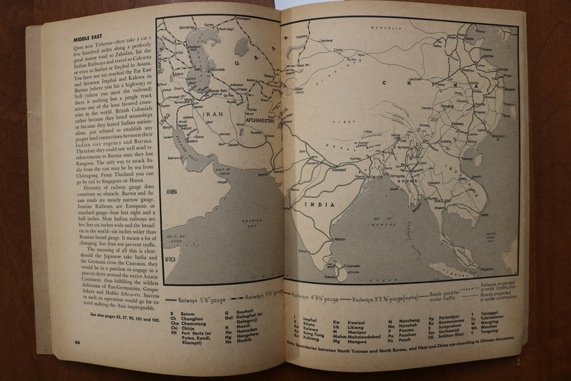 1942 GLOBAL WAR AN ATLAS OF WORLD STRATEGY-70 MAPS AND CHARTS- SOFTCOVER- K 3167