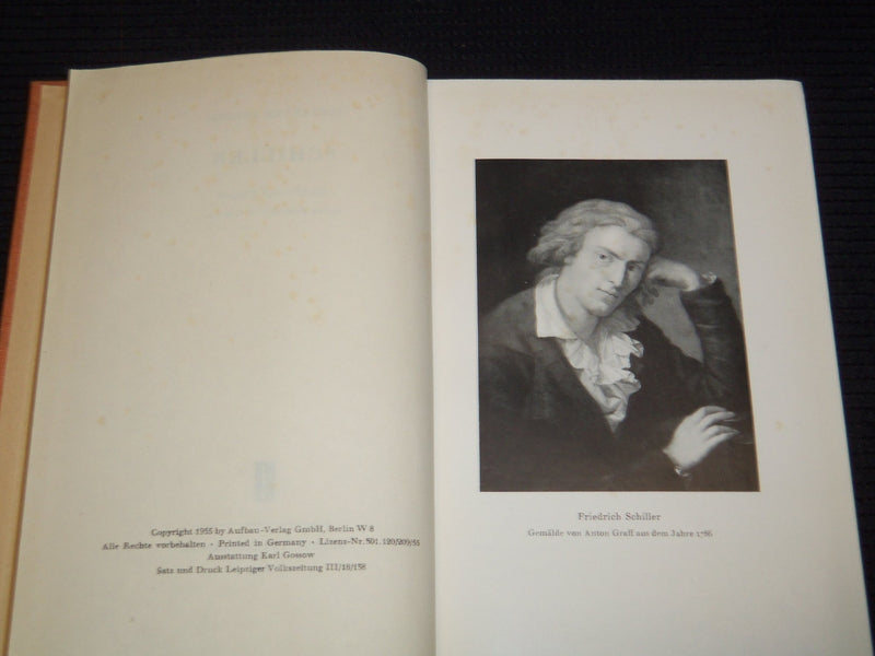 1955 SCHILLER HARDCOVER BOOK BY ALEXANDER ABUSCH - GERMAN - KD 7858