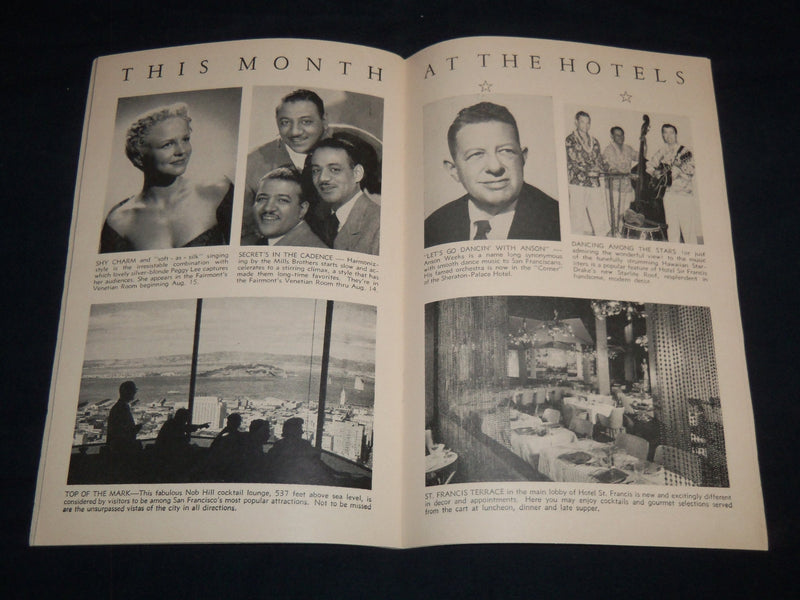 1957 AUGUST SAN FRANCISCO GUIDE MAGAZINE - NO TIME FOR SERGEANTS - J 8567