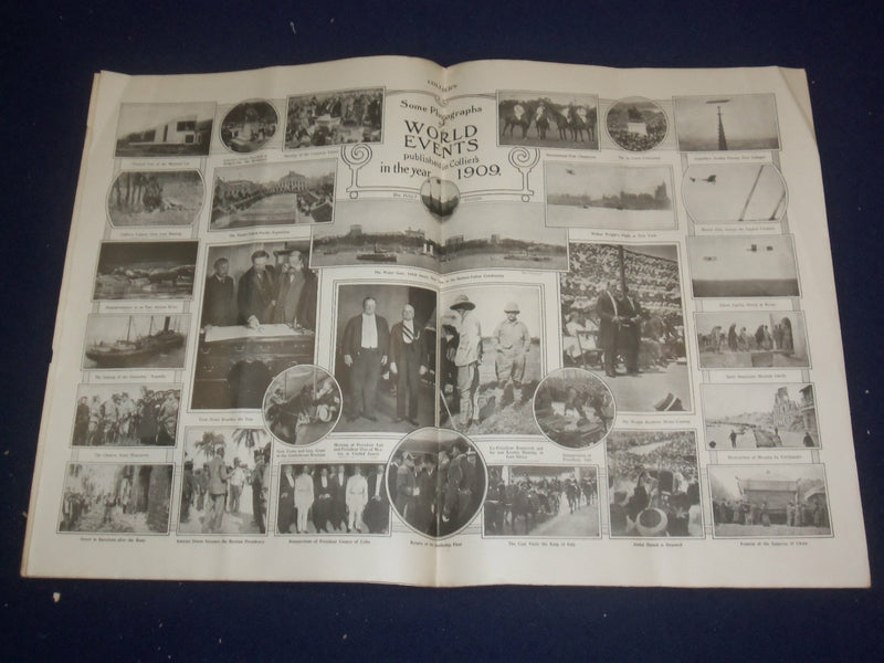 1910 JANUARY 1 COLLIER'S MAGAZINE - GREAT ILLUSTRATED COVER 'MCMX'- ST 6695