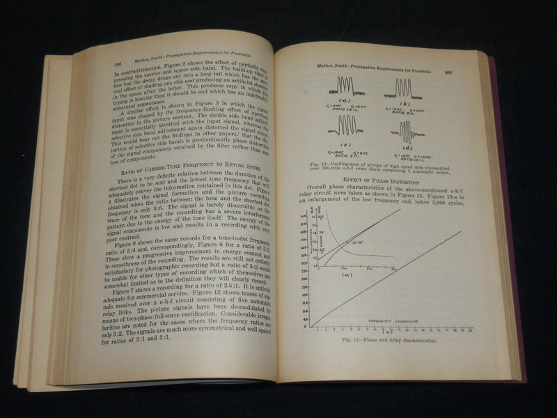 1938 OCTOBER RADIO FACSIMILE SOFTCOVER BOOK VOLUME NO. 1 - RCA - J 5812