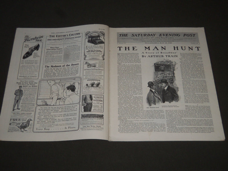 1907 MAY 18 THE SATURDAY EVENING POST MAGAZINE - HARRISON FISHER COVER - SP 1012