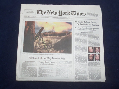 2023 APRIL 30 NEW YORK TIMES - AS A LAW SCHOOL GROWS, SO DO PERKS FOR JUSTICES