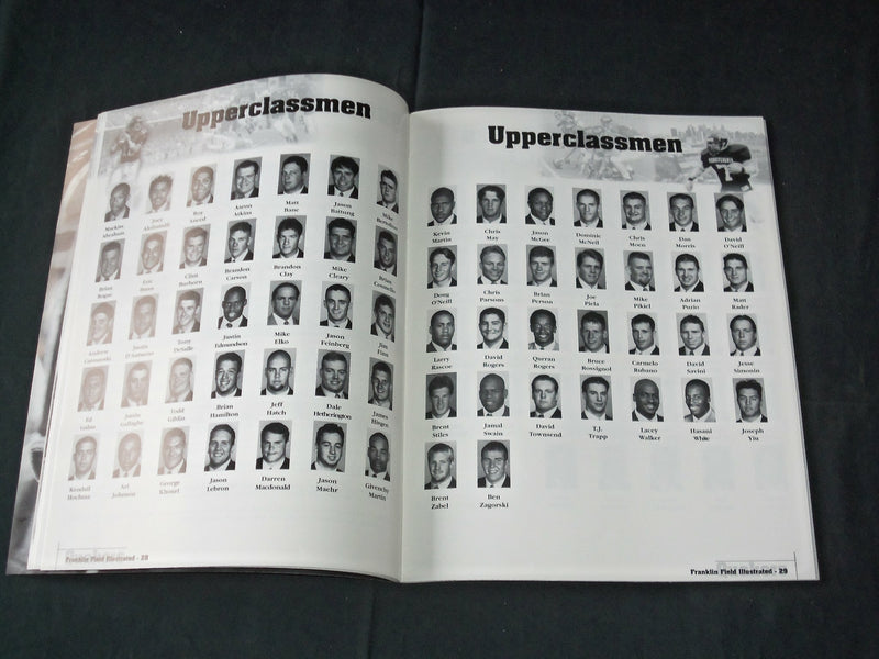 1998 NOVEMBER 18 HARVARD VS. PENN FOOTBALL PROGRAM - J 3754
