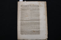 1831 THE REGISTER OF PENNSYLVANIA - LOT OF 2 - K 2479