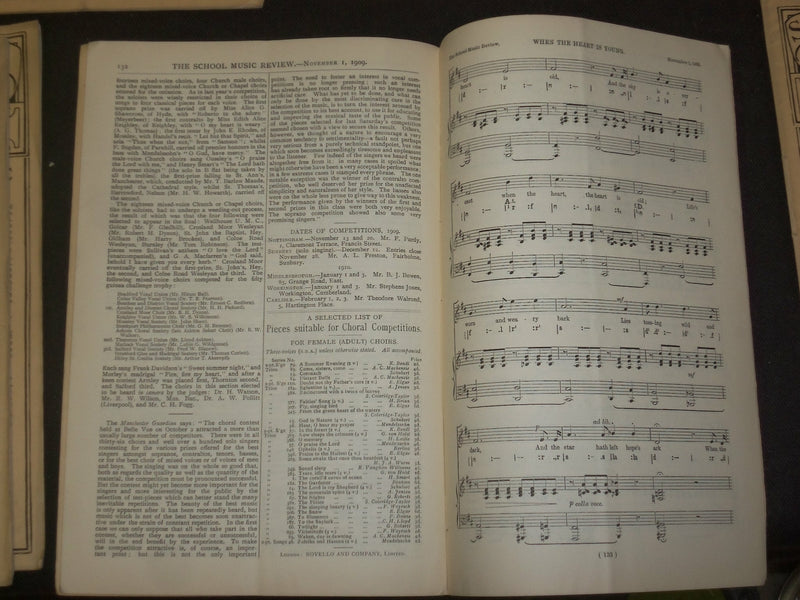1908-1909 THE SCHOOL MUSIC REVIEW MAGAZINE - LOT OF 11 - O 2440O