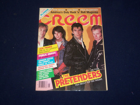 1980 AUGUST CREEM MAGAZINE - THE PRETENDERS COVER - SP 9618