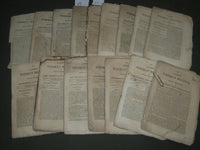 1816-1817 THE NEW-YORK WEEKLY MUSEUM MAGAZINE LOT OF 17 ISSUES - WR 105I