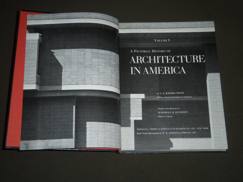 1976 ARCHITECTURE IN AMERICA BY G. E. KIDDER SMITH BOXED SET OF 2 VOLS - I 1213