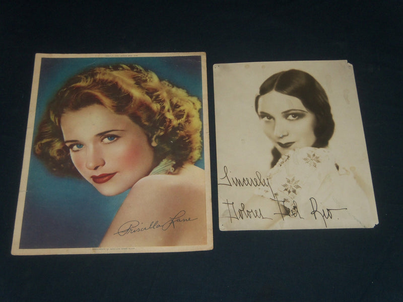 DOLORES DEL RIO & PRISCILLA LANE PUBLICITY PHOTOS LOT OF 2 - J 5633
