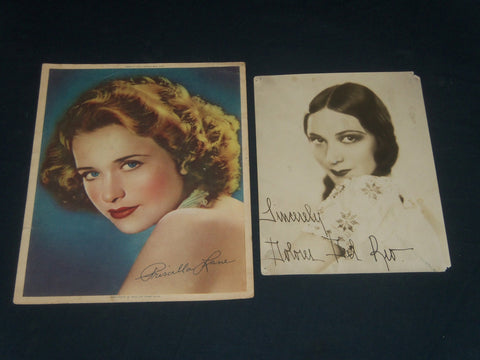 DOLORES DEL RIO & PRISCILLA LANE PUBLICITY PHOTOS LOT OF 2 - J 5633
