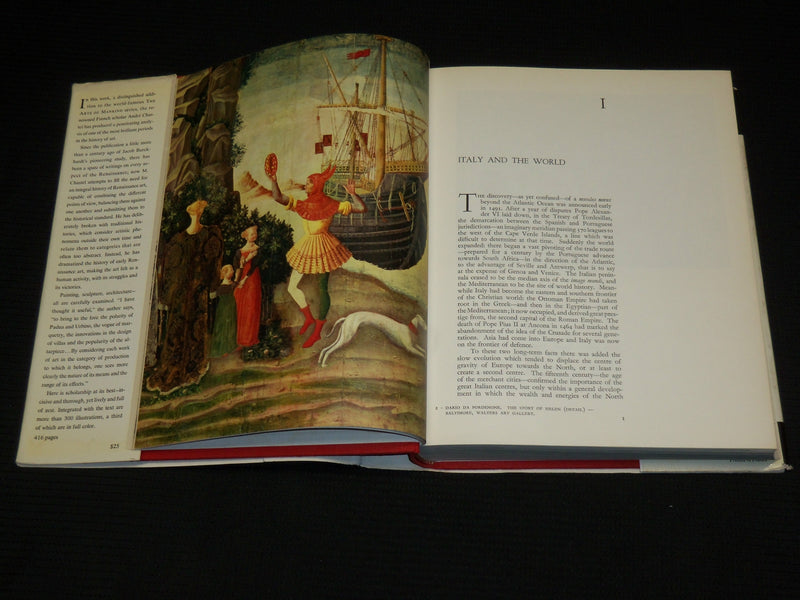 1965 THE FLOWERING OF THE ITALIAN RENAISSANCE HARDCOVER BOOK - R 711V