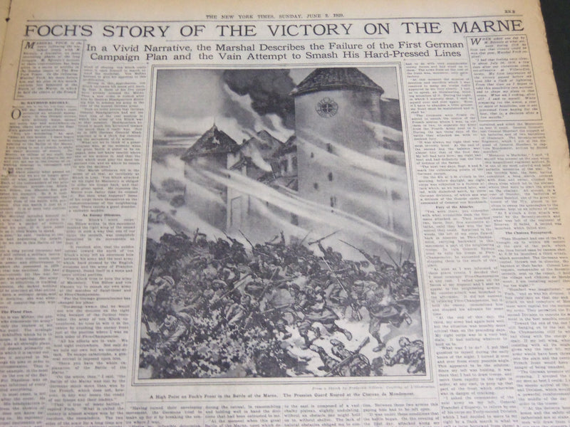 1929 JUNE 2 NY TIMES SECTION - NEW YORK OF 1965 - A COLOSSAR CITY - NT 7082