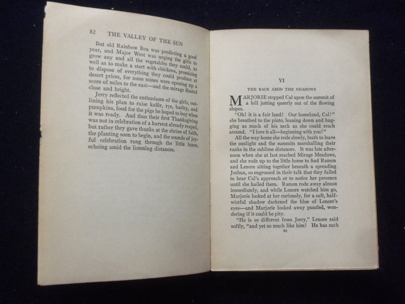 1921 THE VALLEY OF THE SUN HARDCOVER BOOK BY WILLIAM M. MCCOY - KD 8377