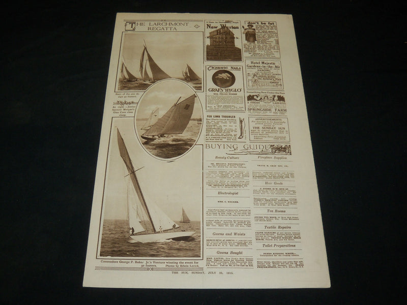1915 JULY 25 THE SUN PICTORIAL MAGAZINE SECTION - CONEY ISLAND - NP 5424