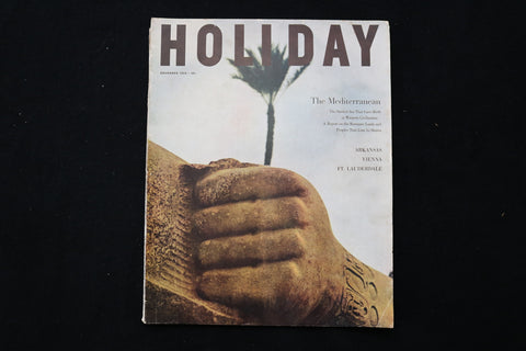 1954 NOVEMBER HOLIDAY MAGAZINE - STATUE OF RAMSES II COVER - E 10016