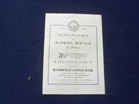 1960 OCT 1 HIGH SCHOOL FOOTBALL PROGRAM - BLOOMFIELD HS VS. BELLEVILLE - J 8448