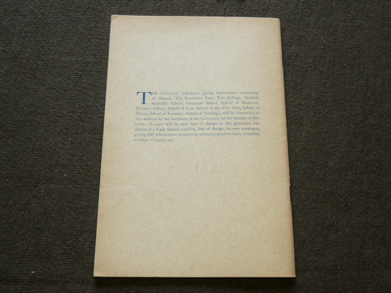 1932 BULLETIN OF YALE UNIVERSITY FOR 1930-1931 BOOK - NEW HAVEN - J 6193