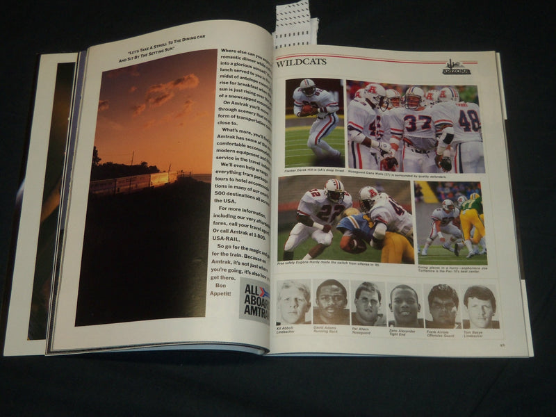 1986 ALOHA BOWL COLLEGE FOOTBALL PROGRAM - ARIZONA VS. CAROLINA - J 5546