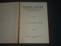 1913 LEGAL GUIDE FOR THE AUTOIST BOOK BY EVERETT WARD - STROBRIDGE - KD 5444