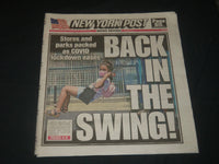 2020 JUNE 23 NEW YORK POST NEWSPAPER - BACK IN THE SWING! - LOCKDOWN EASES