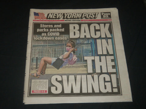 2020 JUNE 23 NEW YORK POST NEWSPAPER - BACK IN THE SWING! - LOCKDOWN EASES