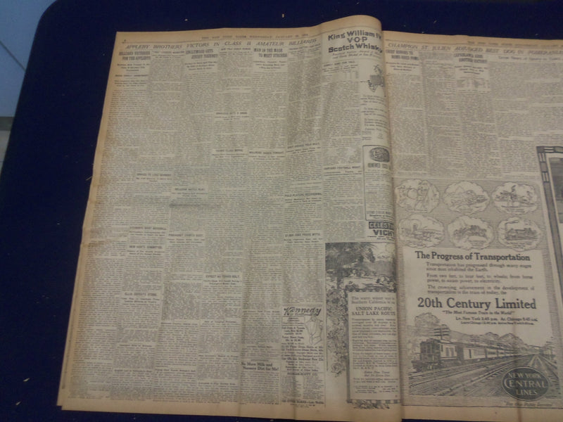 1916 JANUARY 26 NEW YORK TIMES - WILSON REJECTS LUSITANIA NOTE - NT 9065