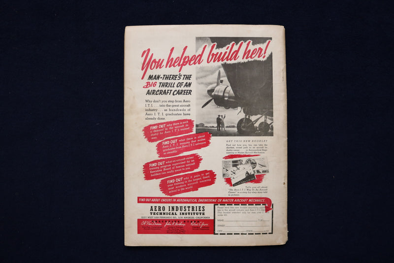 1939 JANUARY AIR TRAILS MAGAZINE - OF MONKEYS WATCHING PLANE COVER - E 11412