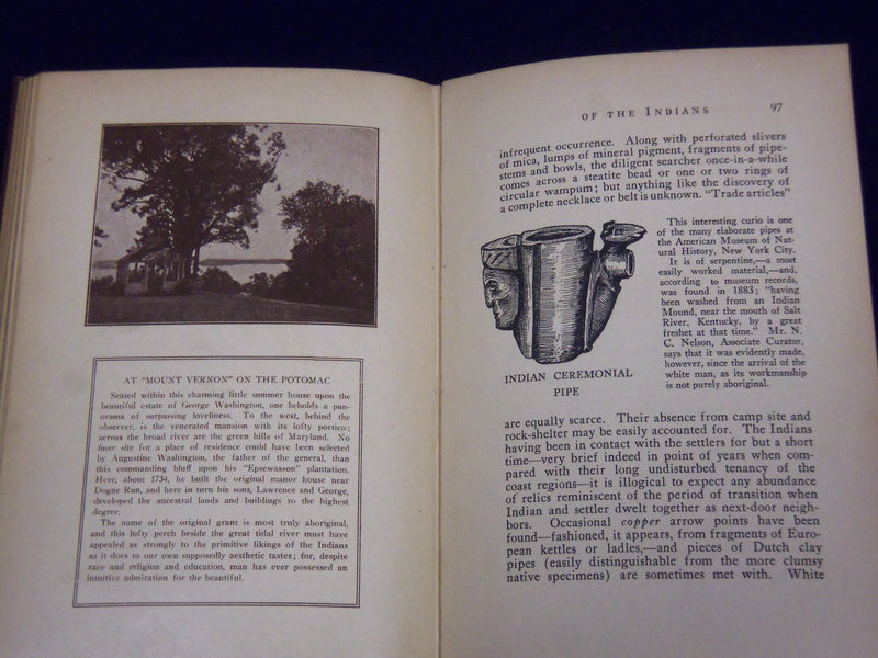 1923 HOMES AND HAUNTS OF THE INDIANS BY ALBERT H. HEUSSER BOOK - KD 2018C