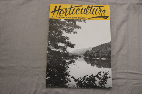 1952 SEPTEMBER HORTICULTURE MAGAZINE - BEAUTIFUL SCENERY COVER - ST 1015E