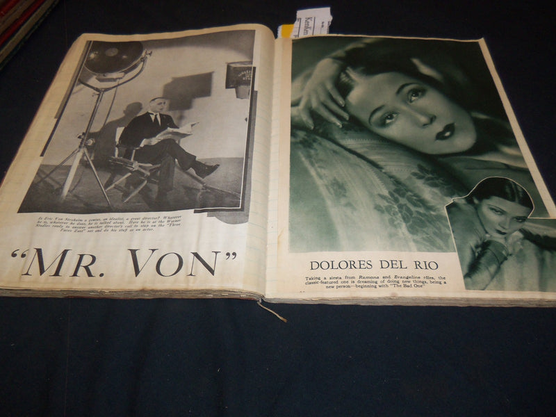 1930'S HOLLYWOOD STARS SCRAPBOOK - COOPER - GARBO - GREAT PHOTOS - 23A