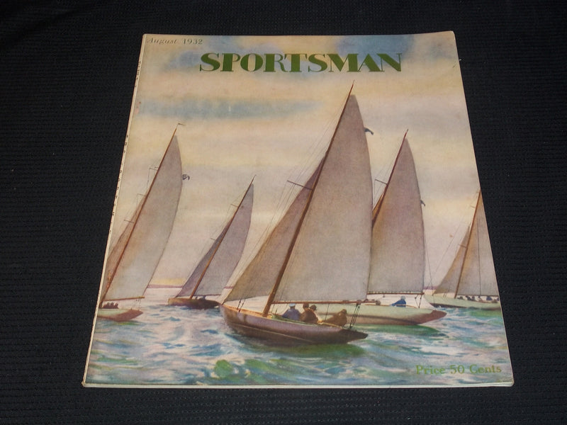1932 AUGUST THE SPORTSMAN MAGAZINE NICE COVER & INSIDE SPORTS - E 4303